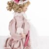 Porcelanowa dekoracyjna duża kolekcjonerska lalka w sukience