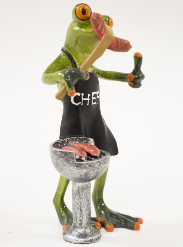 Figurka Żaba Przy Grilu