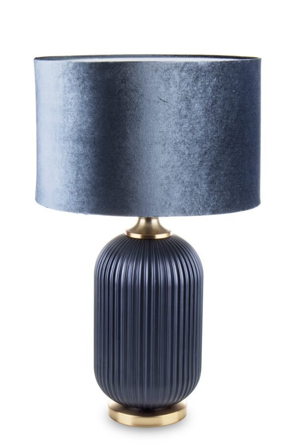 Piękna elegancka lampa z kloszem w granacie