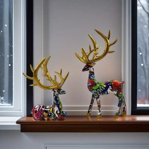 jelenie-77.jpg Para uroczych dekoracyjnych jeleni