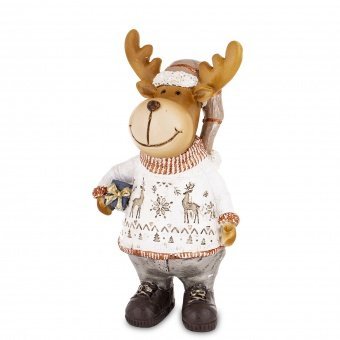 jj.jpg Figurka Jeleń w sweterku i czapce