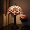 Lampa witrażowa w stylu Tiffany, Kwiat wiśni, Duża