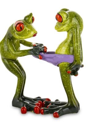 Figura żaba żabka zabawna dekoracja do domu to gwarancja uśmiechu