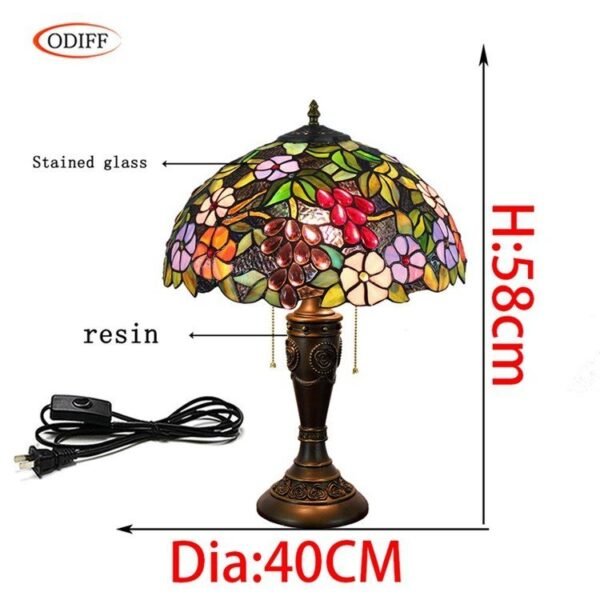 Lampa witrażowa w stylu Tiffany, Magiczny ogród