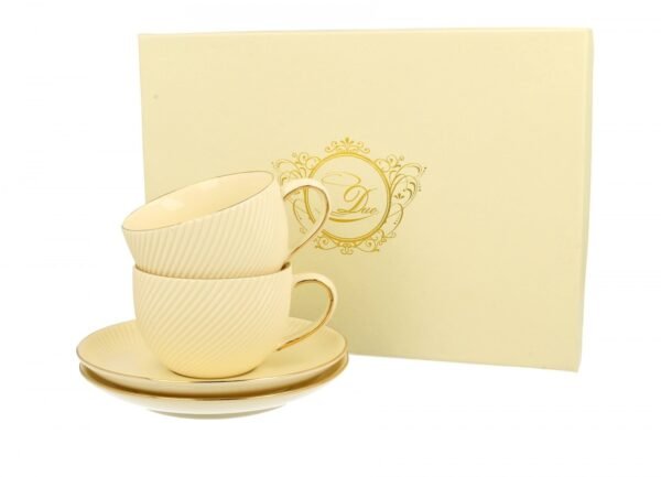 Kpl 2 Filiżanek  Ze Spodkiem Ice Cream 220Ml