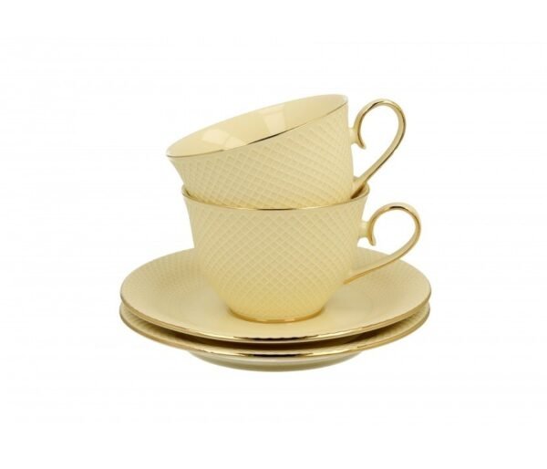 Filiżanka Ze Spodkiem Vesper Ecru Kpl. 2 Szt