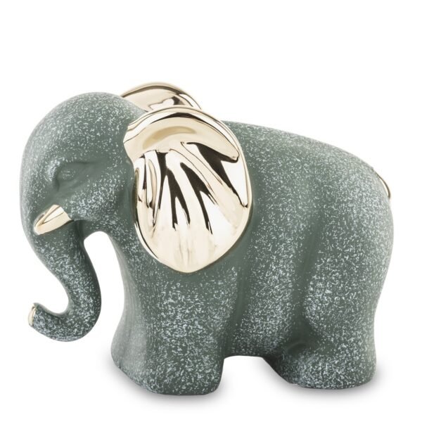Figurka słonia w zieleni
