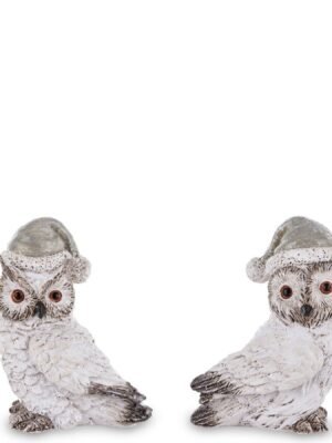 Figurka Sowa Świąteczna Boże Narodzenie