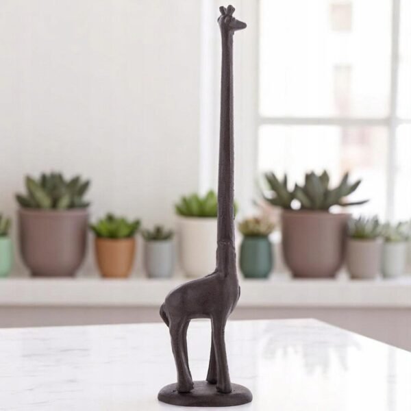 Stojak na ręczniki papierowe żyrafa figurka metal