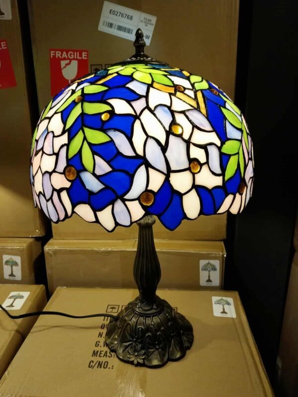 Lampa witrażowa w stylu Tiffany. Wisteria 30'