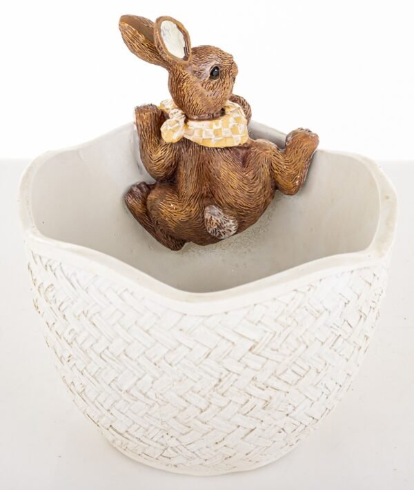 Osłonka na doniczkę z króliczkiem