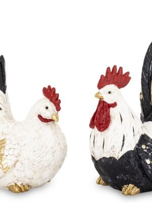 Wielkanocne figurki kura plus kogut. Cena za komplet