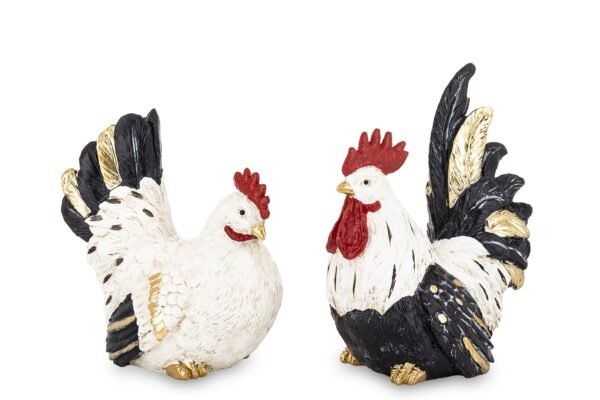 Wielkanocne figurki kura plus kogut. Cena za komplet