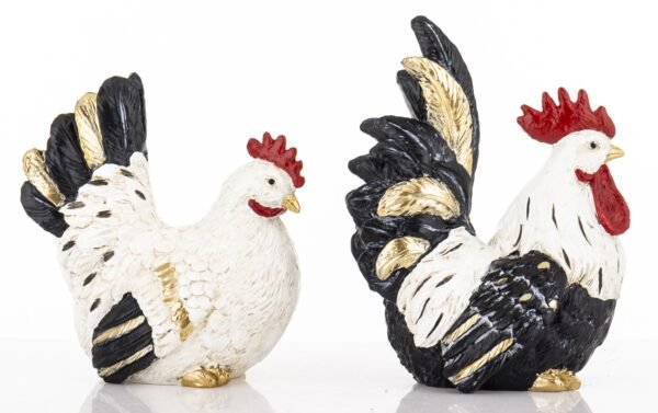 Wielkanocne figurki kura plus kogut. Cena za komplet