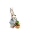 Figurka króliczka z koszykiem