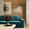 Lampa witrażowa w stylu Tiffany, podłogowa, wys. 163cm