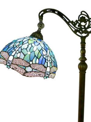 Lampa witrażowa w stylu Tiffany, podłogowa, wys. 163cm