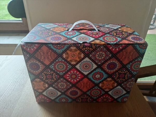 Ceramiczny zestaw czajnik, 4 kubki, taca w stylu marokańskim, pomarańczowy