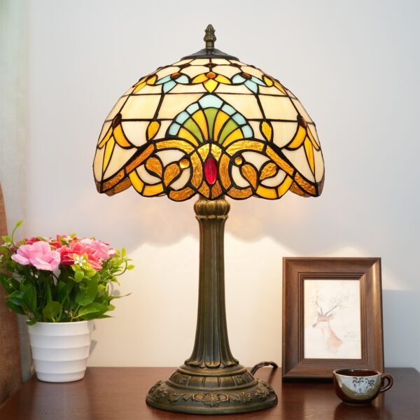 Lampa witrażowa w stylu Tiffany, Pastoralna 30"