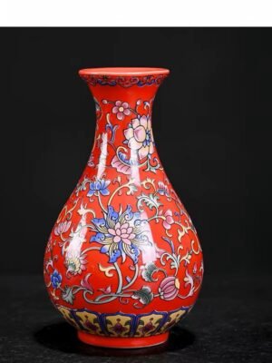 Ceramiczny, dekoracyjny wazon, wys. 15cm, ceramika hydroponiczna