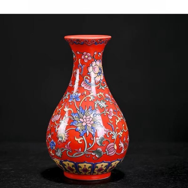 Ceramiczny, dekoracyjny wazon, wys. 15cm, ceramika hydroponiczna