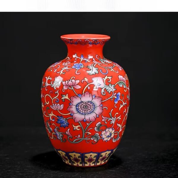 Ceramiczny, dekoracyjny wazon, wys. 15cm, ceramika hydroponiczna