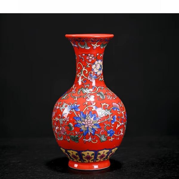 Ceramiczny, dekoracyjny wazon, wys. 15cm, ceramika hydroponiczna