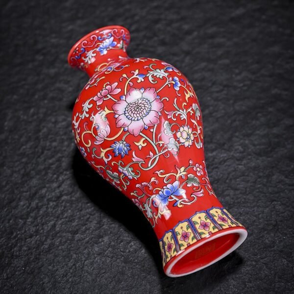 Ceramiczny, dekoracyjny wazon, wys. 15cm, ceramika hydroponiczna